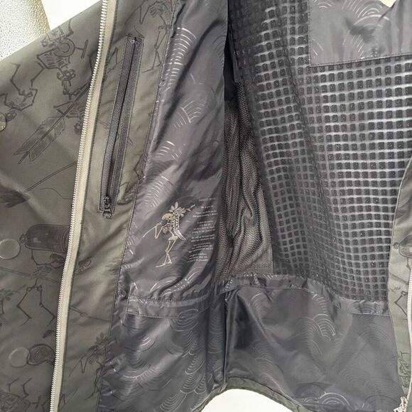 Holden Kaori Eco Jacket Art Printed Snowboard Skeletons Black Small - Picture 9 of 14